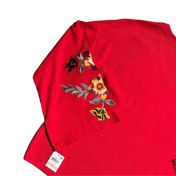 I.N.C. International Concepts Red Femme Long Sleeve Blouse - Picture 6 of 9